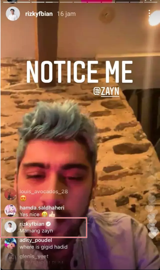 Rizky Febian jadi mamang Zayn Malik © Istimewa