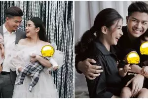 8 Gaya pemotretan keluarga Glenn Alinskie dan Chelsea Olivia, elegan