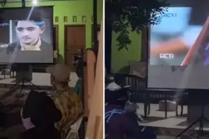 Viral acara hajatan sambil nonton bareng Ikatan Cinta, kocak abis