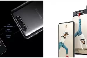 Harga HP Samsung A80 beserta spesifikasi, kelebihan, dan kekurangan