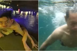 10 Momen lucu pose di dalam air ini bikin mikir dua kali