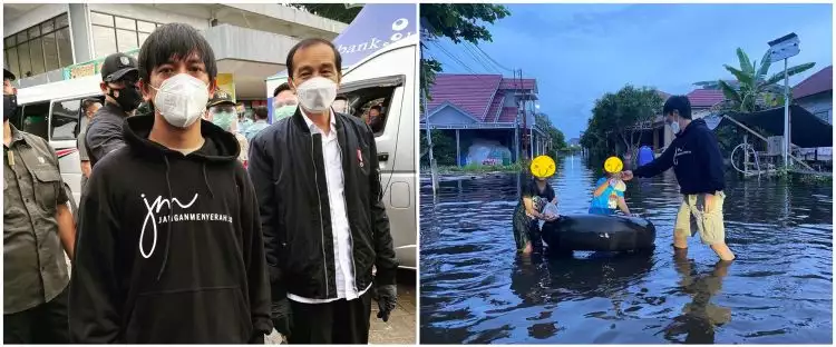 7 Aksi Rian D'Masiv bantu korban banjir di Kalsel, tuai pujian