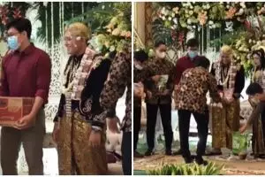 Aksi warganet sumbang sembako di resepsi pernikahan ini kocak abis