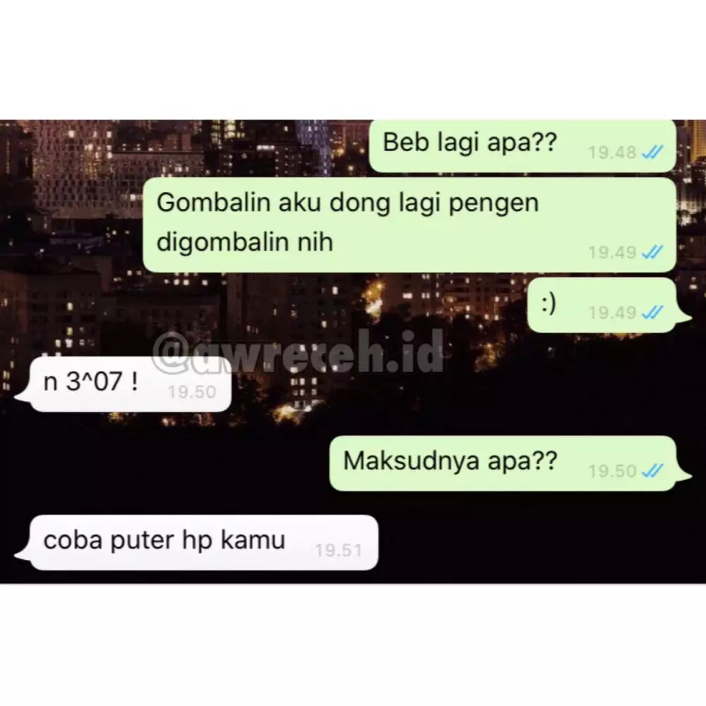 Balasan chat gombalin pacar © berbagai sumber