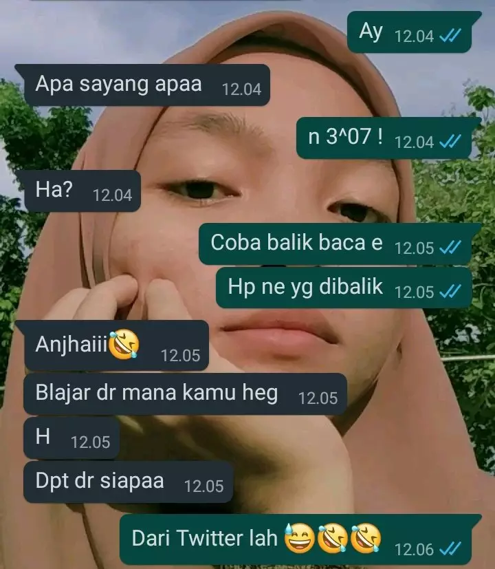 Balasan chat gombalin pacar © berbagai sumber