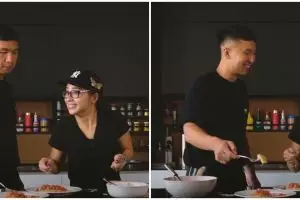 10 Momen manis Indra Priawan pertama kali memasak untuk Nikita Willy