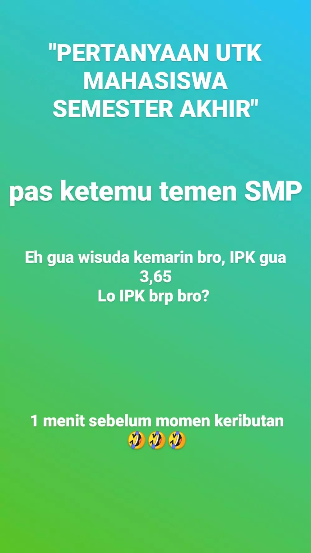 meme pertanyaan mahasiswa akhir Berbagai sumber