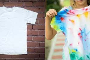 Cara membuat motif tie dye pada kaos polos, kekinian & antigagal