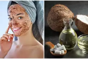 Cara membuat masker kopi dan minyak kelapa, bisa melembapkan kulit