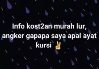 status cari kost Berbagai sumber