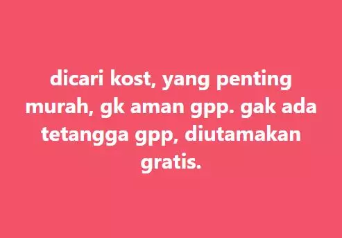 status cari kost Berbagai sumber