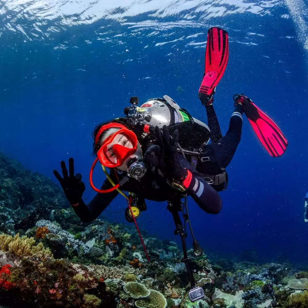 Seleb cantik diving © 2021 brilio.net