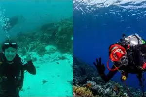 Cerita 8 seleb cantik jago diving, gemar selami laut Indonesia