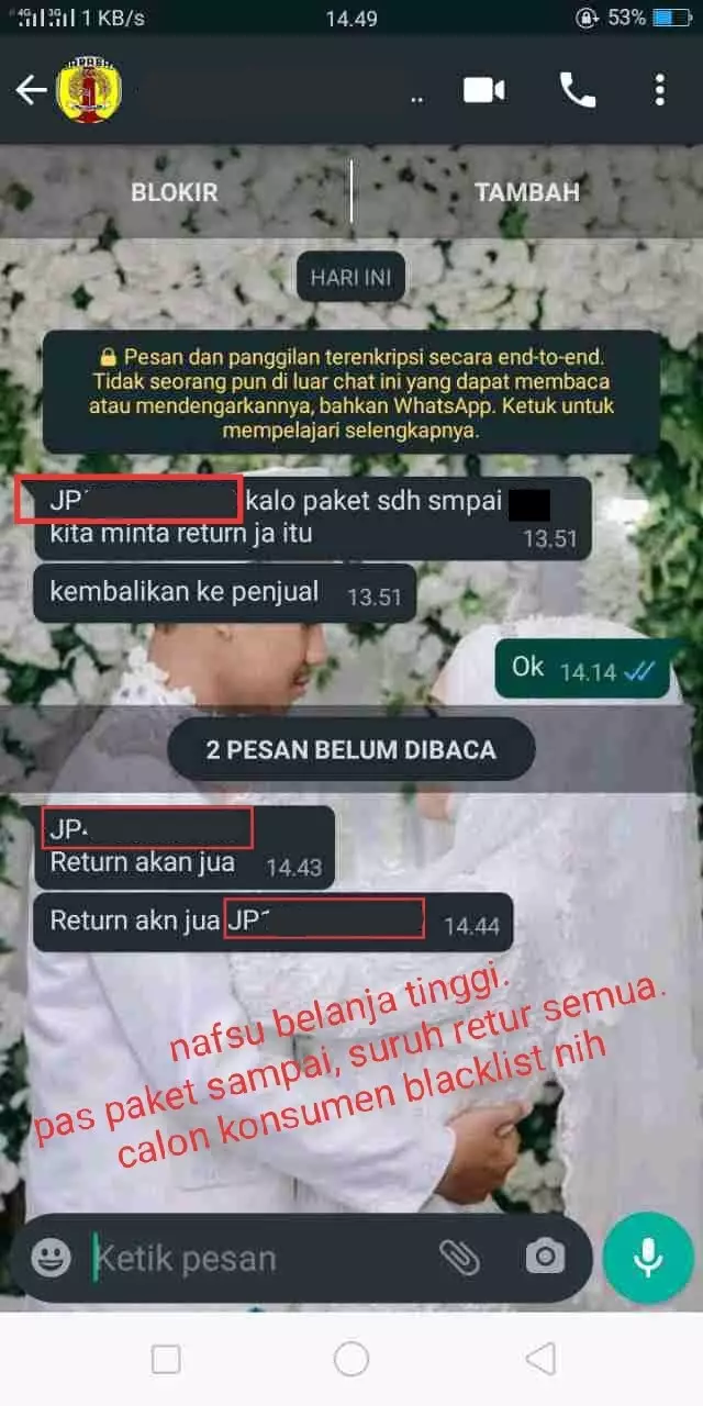 Curhatan kurir di status WA © Twitter Curhatan kurir di status WA © Twitter