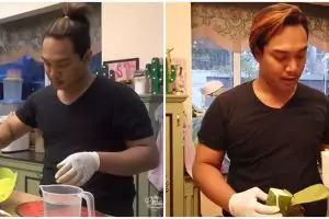 8 Potret Dava MasterChef jadi koki pribadi di rumah Ruben Onsu