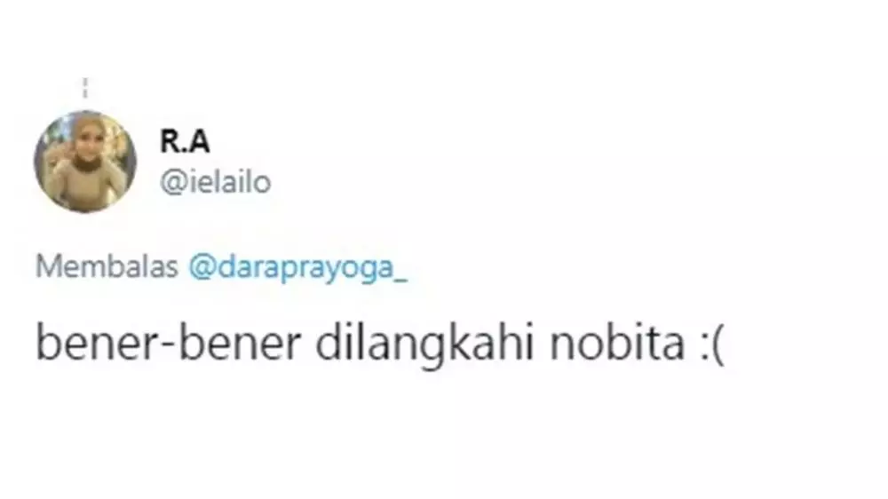 cuitan lucu warganet nobita nikah © Twitter cuitan lucu warganet nobita nikah © Twitter