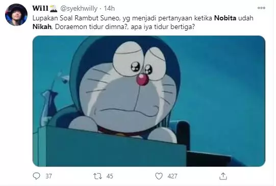 cuitan lucu warganet nobita nikah © Twitter cuitan lucu warganet nobita nikah © Twitter