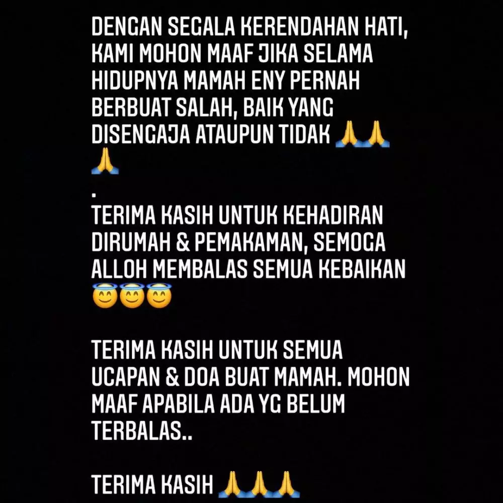 Ungkapan haru Denny Cagur © Instagram