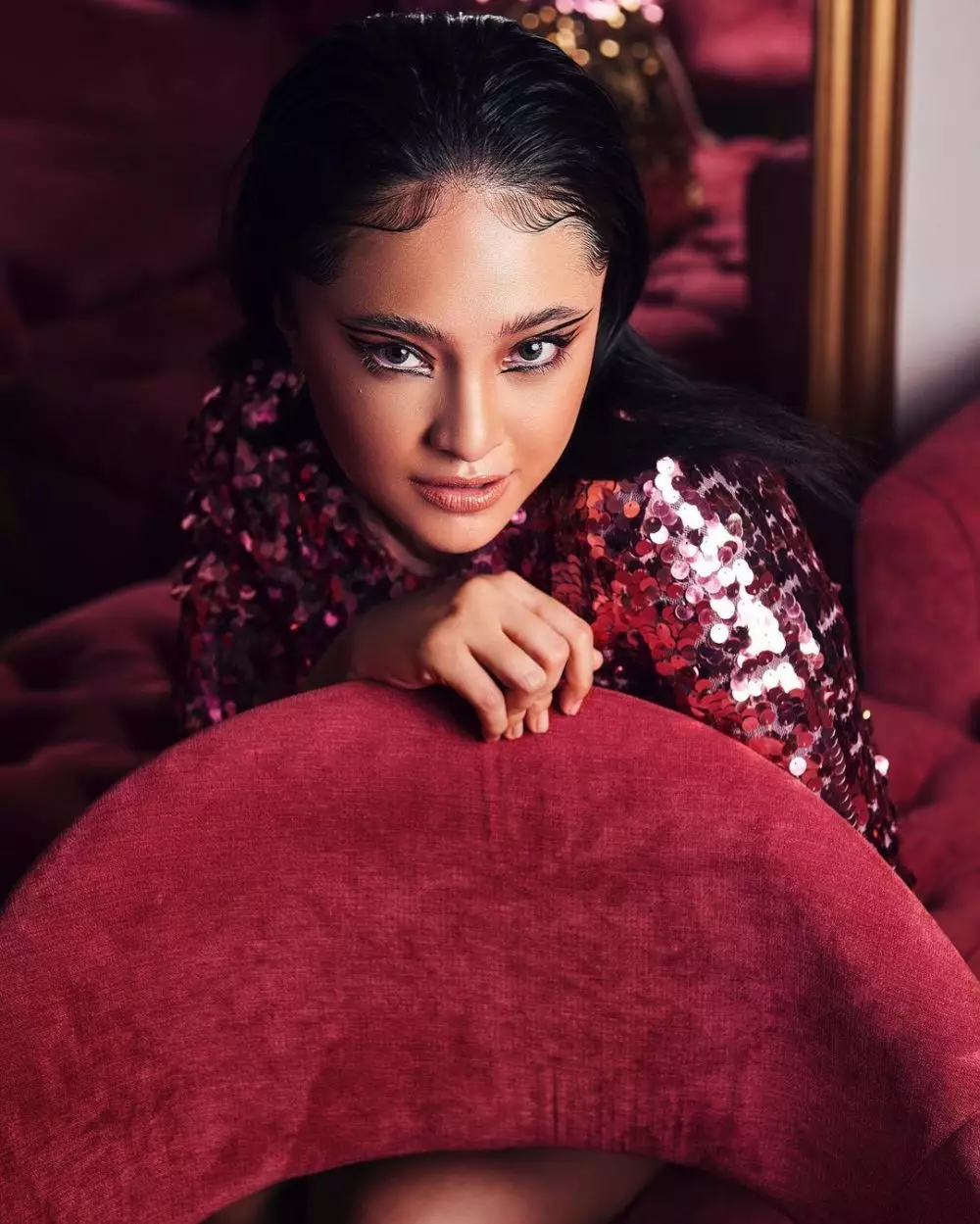 Gaya pemotretan terbaru Marshanda © 2021 brilio.net