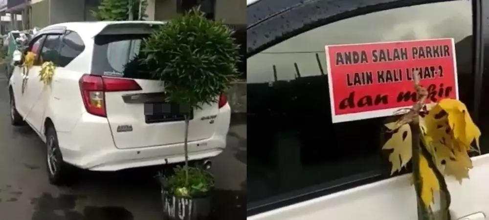 momen apes karena parkir sembarangan Berbagai sumber