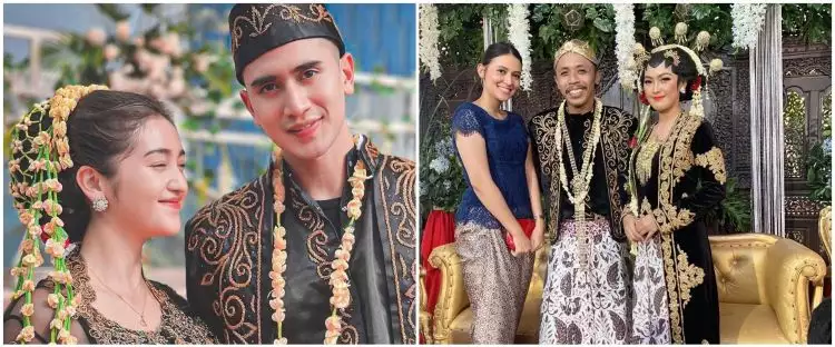 Pakai adat Jawa, intip potret pernikahan 6 pasangan seleb di sinetron