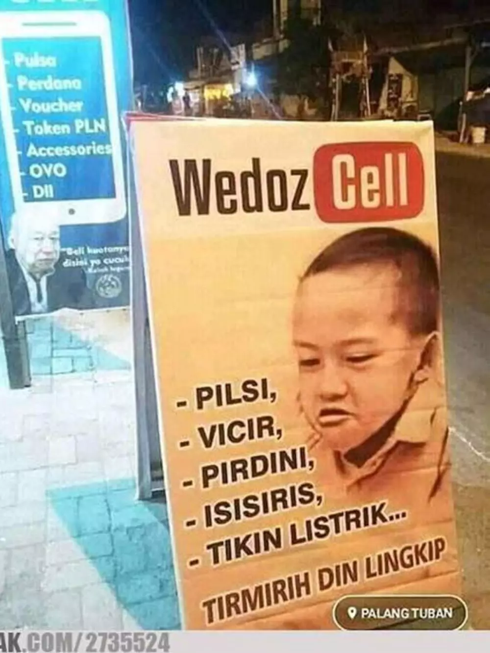 spanduk huruf vokal I © berbagai sumber