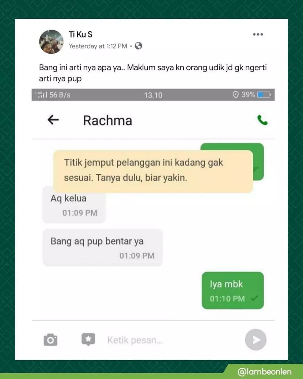 alasan lucu tunggu ojek online © berbagai sumber alasan lucu tunggu ojek online © berbagai sumber