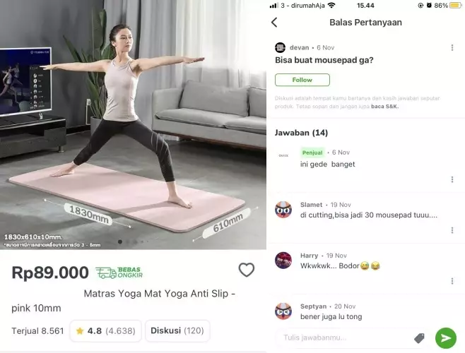 Tanya jawab olshop kuras kesabaran © Twitter