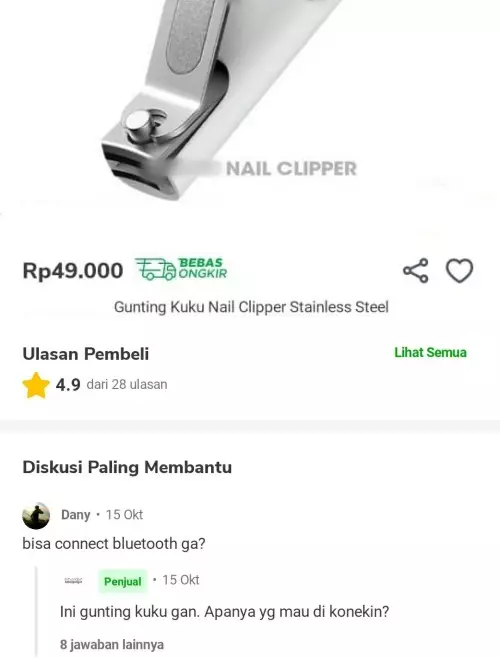 Tanya jawab olshop kuras kesabaran © Twitter