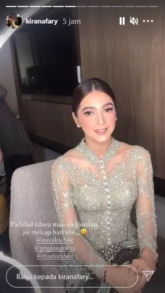 Nabila Syakieb di lamaran Ali Syakieb © Instagram