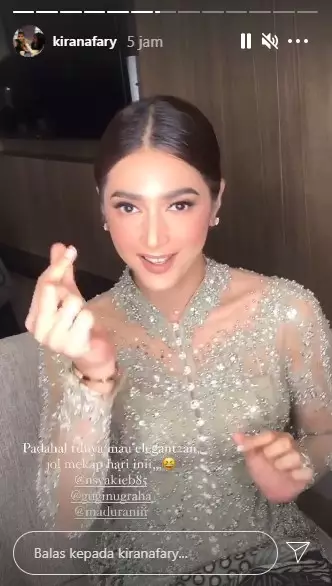 Nabila Syakieb di lamaran Ali Syakieb © Instagram