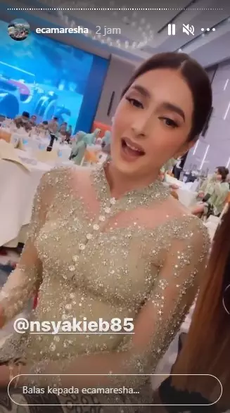 Nabila Syakieb di lamaran Ali Syakieb © Instagram