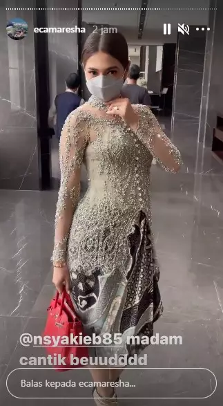 Nabila Syakieb di lamaran Ali Syakieb © Instagram