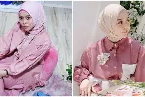 8 Potret Lesty Kejora di pertunangan Ali Syakieb, gayanya imut