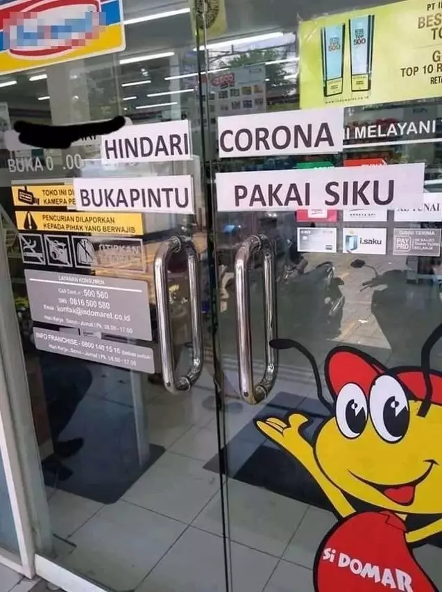 instruksi absurd yang ada di pintu Berbagai sumber