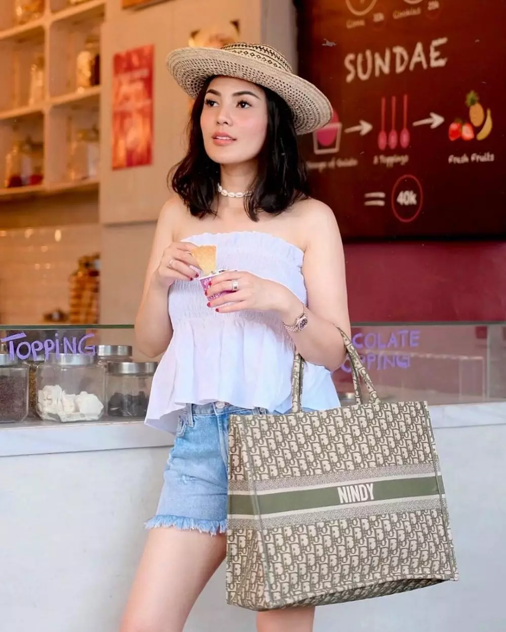 Nindy Ayunda tanpa makeup © 2021 brilio.net