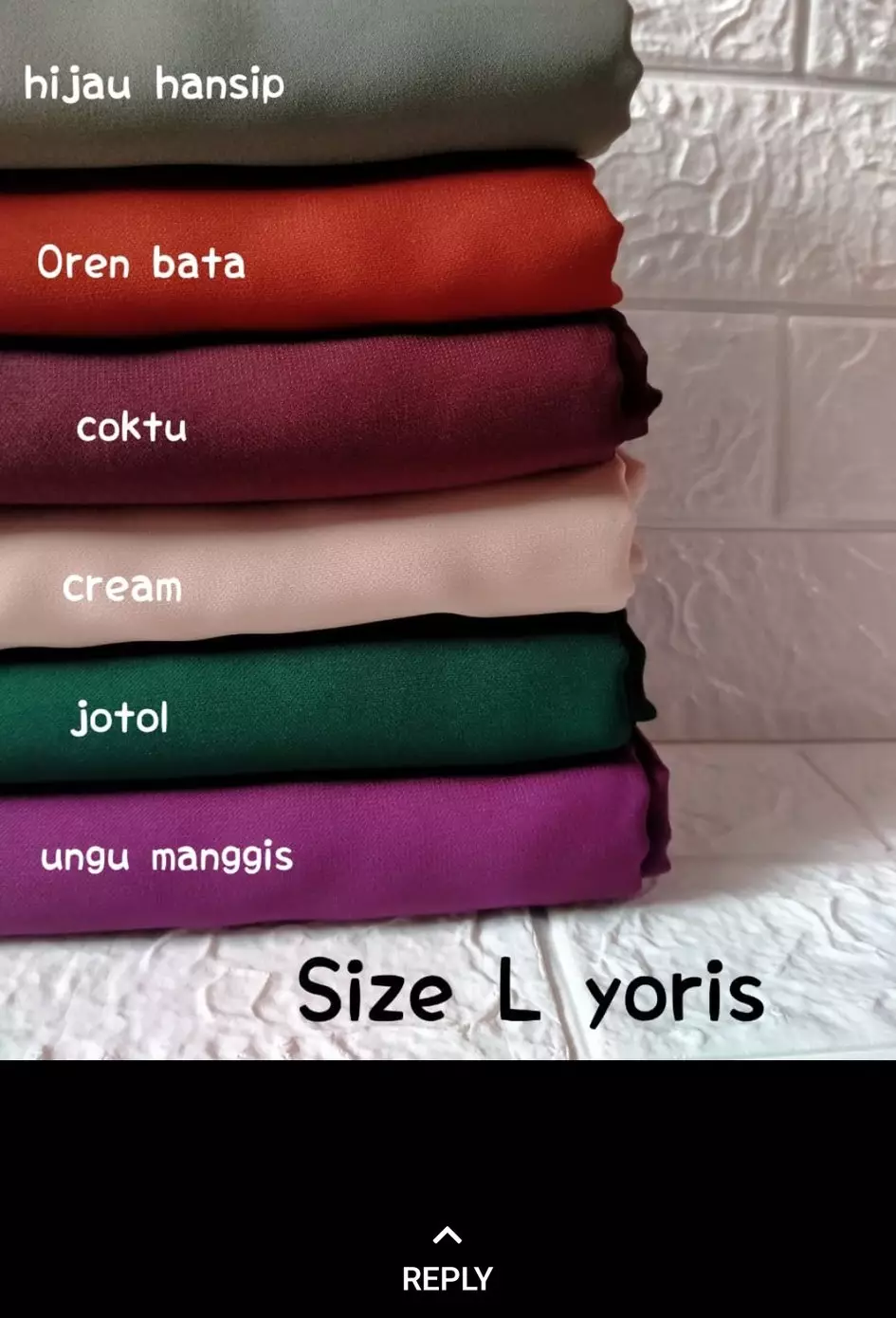 Keterangan warna produk © Twitter