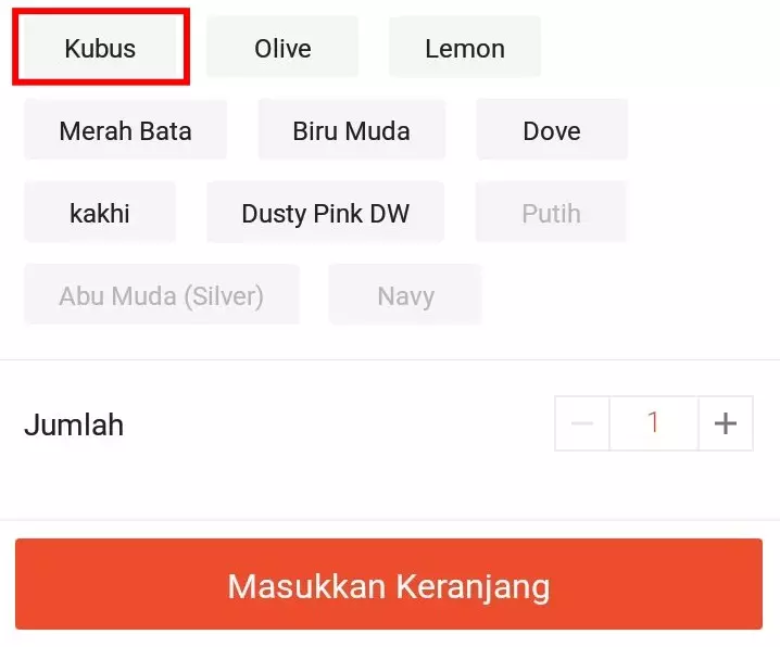 Keterangan warna produk © Twitter