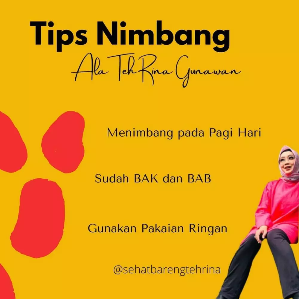 tips diet Rina gunawan © Instagram