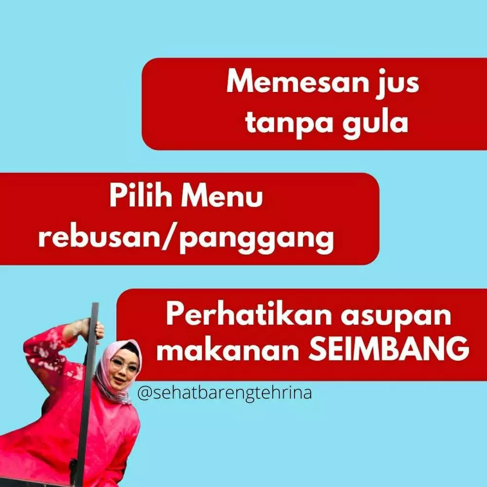 tips diet Rina gunawan © Instagram