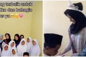 Aksi cewek rayakan bridal shower bareng anak yatim ini bikin salut