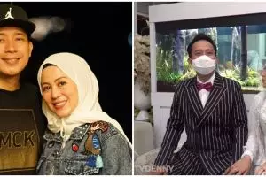 8 Momen ultah pernikahan Denny Cagur & Shanty, bak pengantin baru