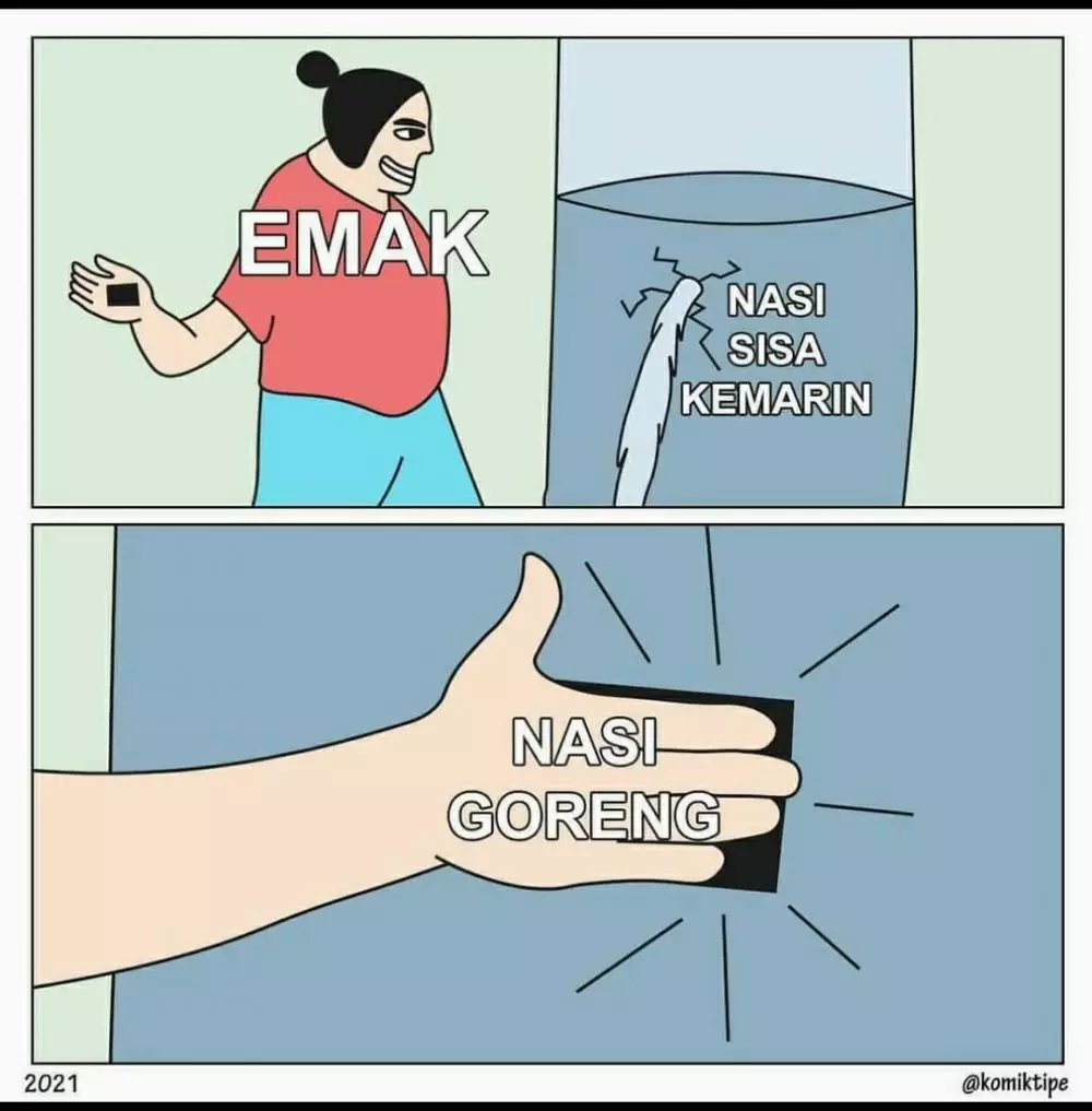 meme lucu solusi ala emak Berbagai sumber