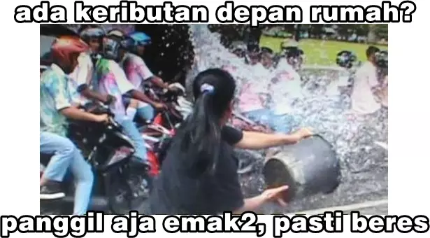 meme lucu solusi ala emak Berbagai sumber