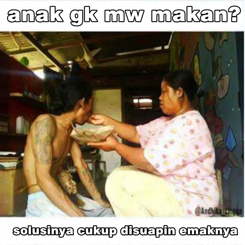 meme lucu solusi ala emak Berbagai sumber