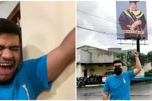 10 Momen kocak Fadil Jaidi tunjukkan wajah Pak Muh nampang di baliho