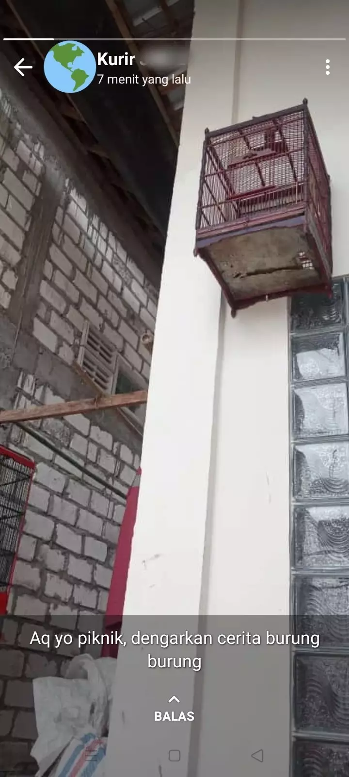 Kelakuan lucu kurir © Twitter Kelakuan lucu kurir © Twitter