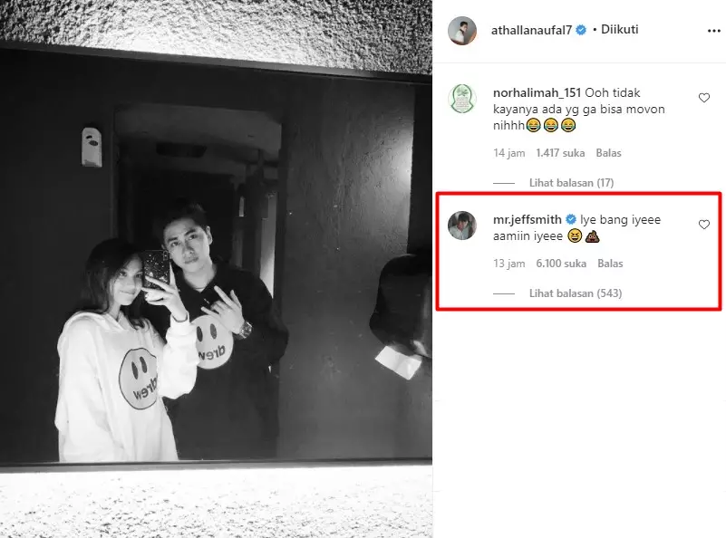 Athalla Naufal tulis ucapan ultah ke Aisyah © Instagram