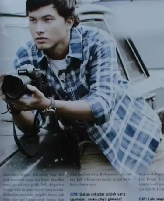 Nicholas Saputra majalah jadul © Instagram