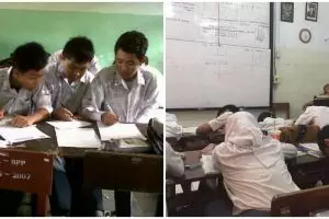 10 Kelakuan lucu pelajar +62 ini bikin kangen sama sekolah offline